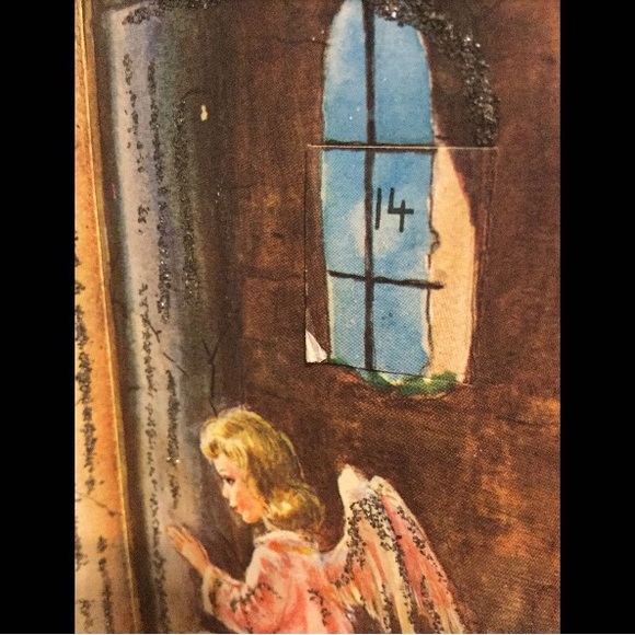 Christmas Advent Calendar W Germany paper & glitter Bible verses Christian - Picture 6 of 9